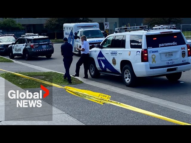 ⁣Toronto shooting at office building lobby leaves 3 dead: police