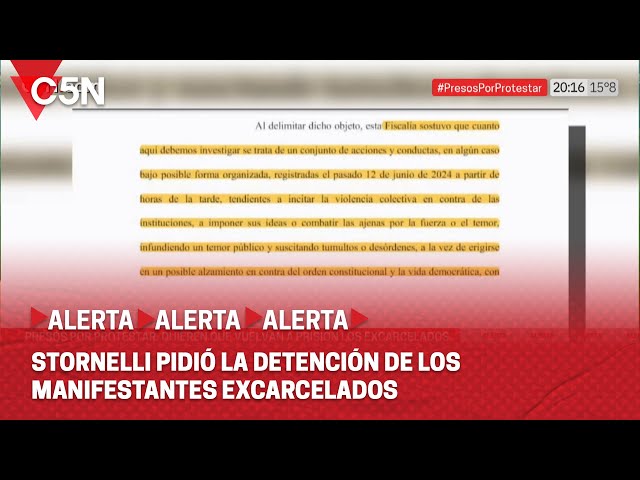 PRESOS por PROTESTAR: quieren que VUELVAN a PRISIÓN los EXCARCELADOS