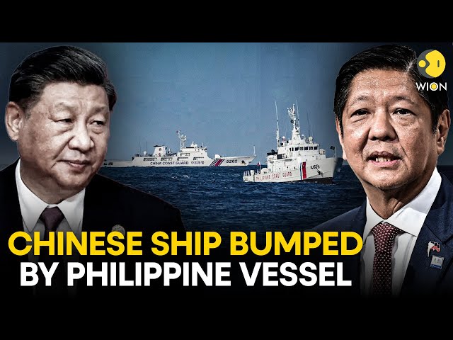 ⁣Philippine ship, Chinese vessel collide in disputed South China Sea | WION Originals