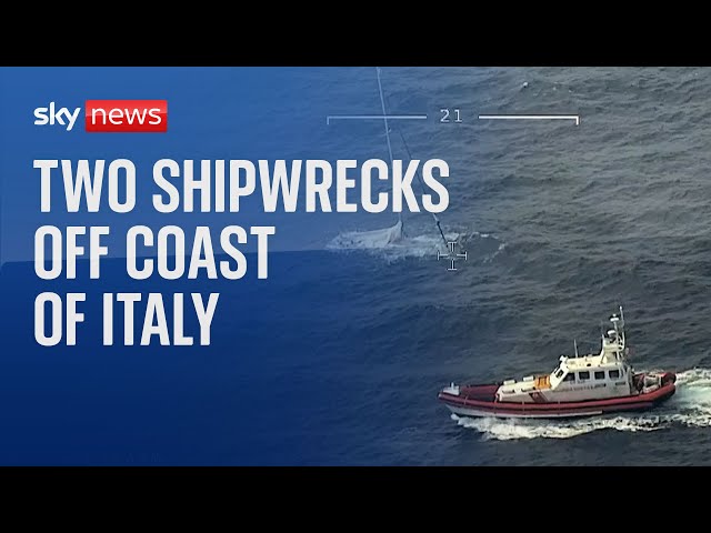 ⁣A number of people dead and dozens missing after two shipwrecks off coast of Italy