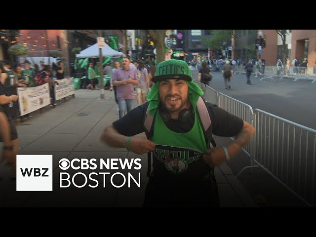 ⁣Boston fans hope to see Celtics clinch championship in home game