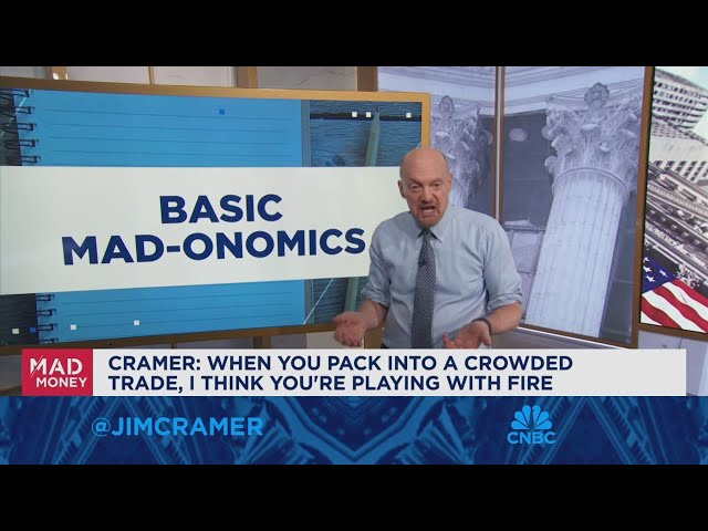 ⁣Cramer: Packing into a crowded trade is like playing with fire