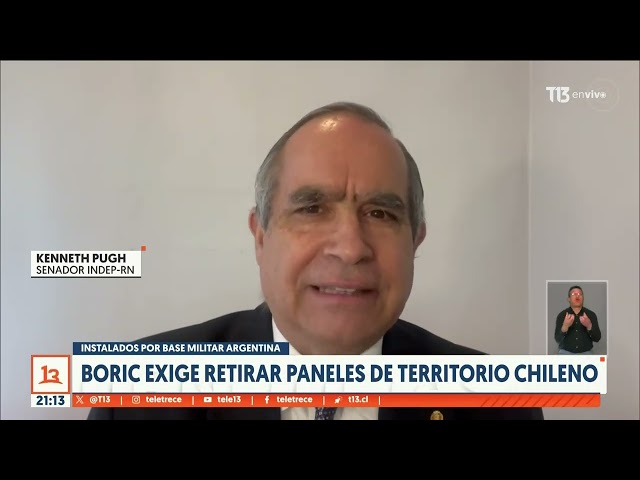 ⁣Presidente Boric exige a Argentina retirar paneles de territorio chileno