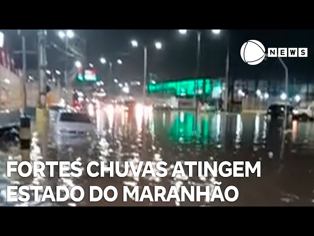 ⁣Fortes chuvas atingem o Maranhão