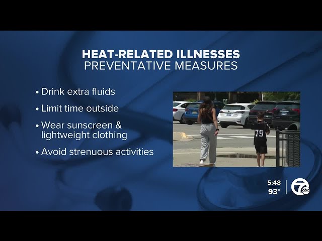⁣Heat stroke vs. heat exhaustion: Safety tips as high temperatures hit metro Detroit
