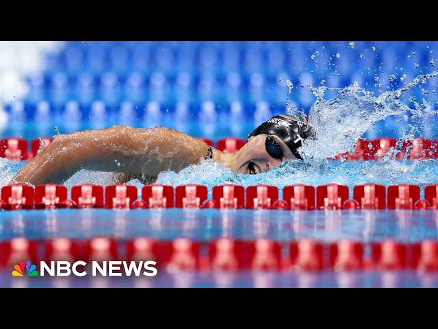 ⁣American swimmers punch tickets to Paris Olympics