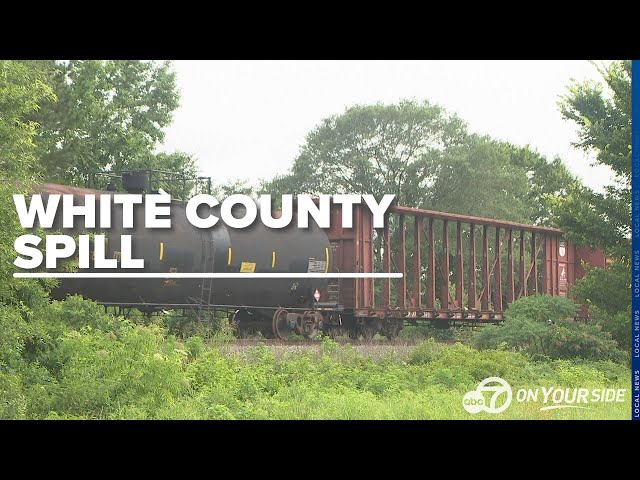 ⁣White County residents evacuate homes and businesses after Nitric acid leaks from train