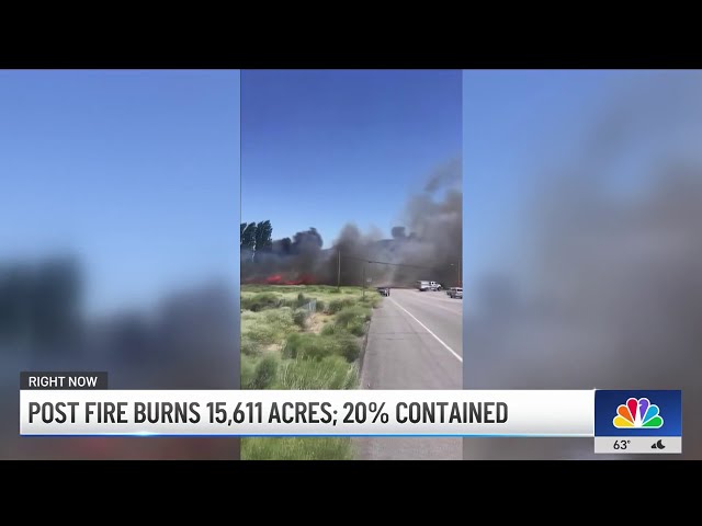 Post Fire burns 15,611 acres, 20% contained