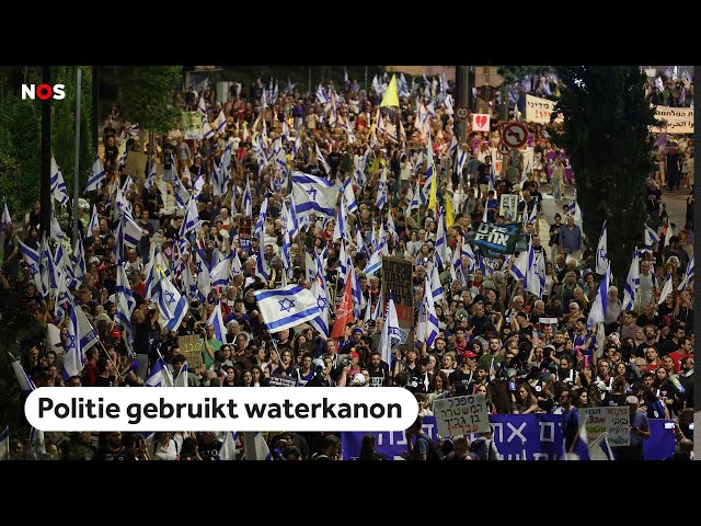 ⁣Tienduizenden bij protest in Jeruzalem