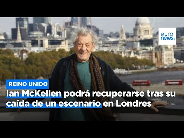 ⁣Ian McKellen podrá recuperarse plenamente tras su caída de un escenario en Londres