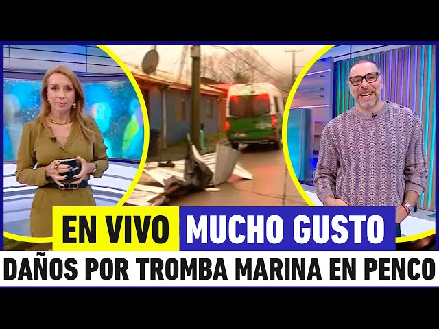⁣EN VIVO | Mucho Gusto - Paso de tromba marina deja daños en Penco