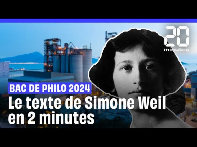⁣Baccalauréat 2024 : L'explication de texte de Simone Weil, « La Condition ouvrière », en 2 minu