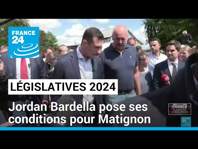 ⁣Législatives 2024 : Jordan Bardella pose ses conditions pour Matignon • FRANCE 24