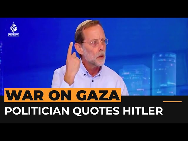⁣Israeli politician quotes Hitler, talks of wiping out Gaza | Al Jazeera Newsfeed