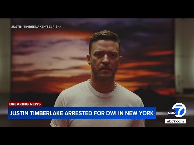 ⁣Justin Timberlake arrested for DWI in New York, police tell ABC News