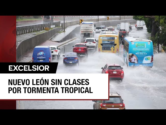 Nuevo León suspende clases por pronóstico de fuertes lluvias