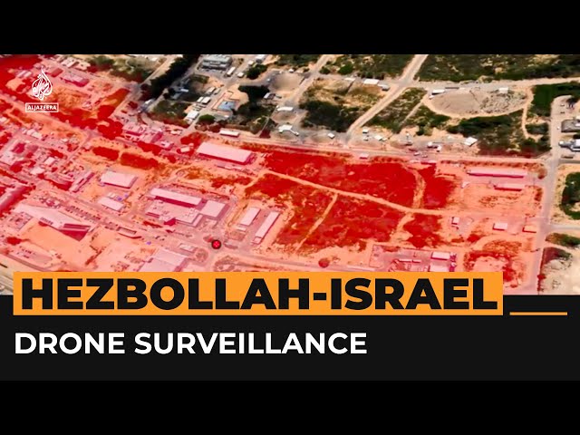 ⁣Hezbollah drone footage claims to show surveillance over Israel | #AJshorts