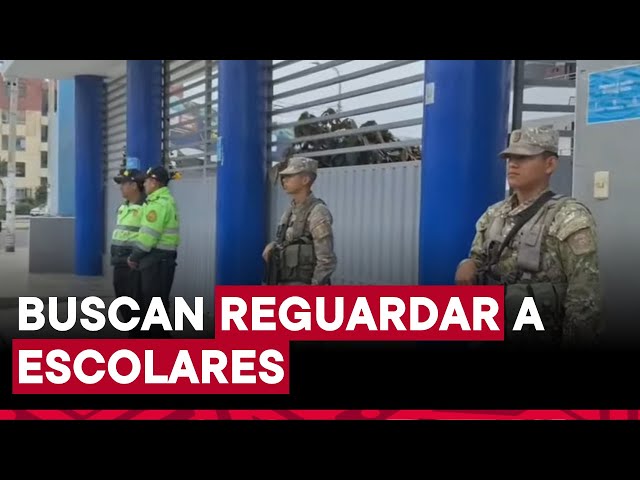 Trujillo: militares resguardarán colegios ante extorsiones