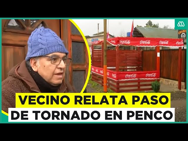 ⁣"Como si fuera un terremoto": Vecino relata paso de tornado en Penco