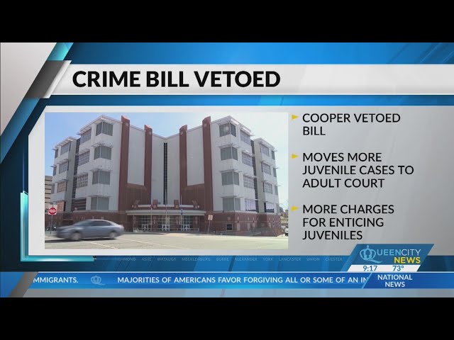 ⁣Governor Cooper vetoes crime bill