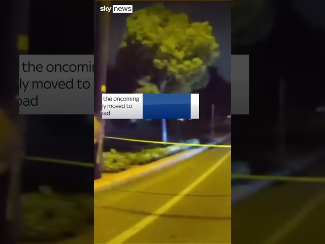 ⁣Self-driving Tesla slams into police car in California