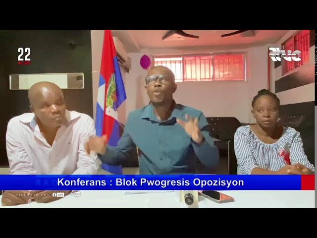 ⁣Blok Pwogresis Opozisyon an ap Denonse Konsèy Prezidansyèl la ki pa respekte Akò 3 Avril la