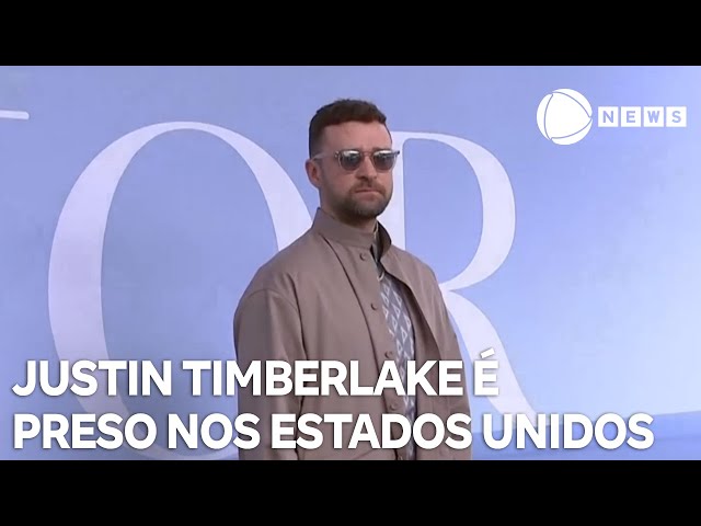 ⁣Cantor Justin Timberlake é preso nos Estados Unidos