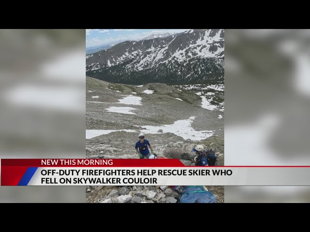 ⁣Skier attempting Skywalker Couloir rescued after falling thousands of feet