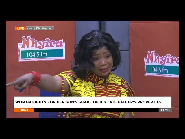 ⁣Woman fights for her son's share of his lafe farher's peoperties - Obra on Adom TV (18-06-