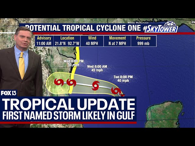 First named storm of the season likely to develop in the Gulf