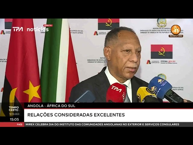 Angola -  África do Sul Relações considerada excelentes