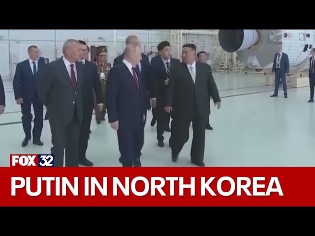 Vladimir Putin meets with Kim Jong Un in North Korea