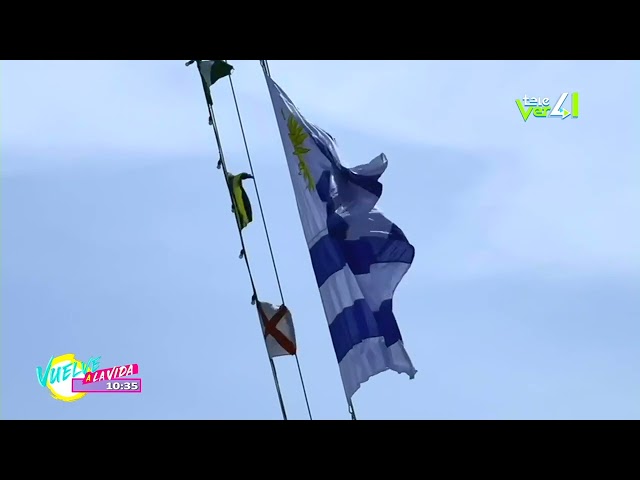 El buque escuela velero capitán Miranda de Uruguay esta de visita en el Puerto de Veracruz.