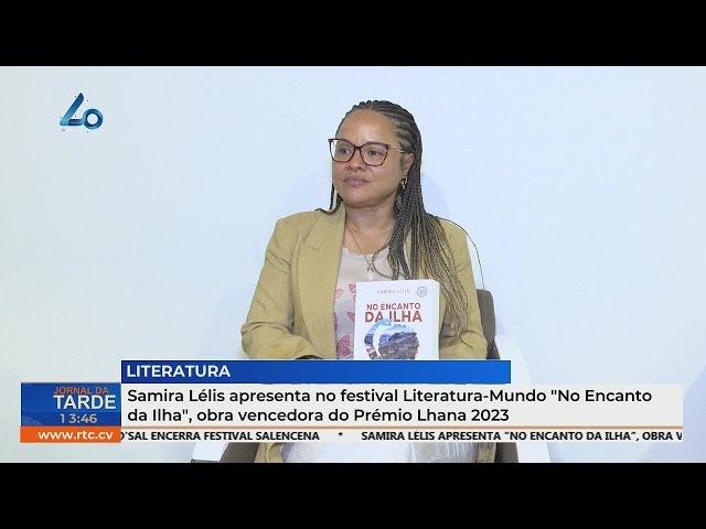 ⁣Samira Lélis apresenta 'No Encanto da Ilha' no festival Literatura-Mundo vencedor -Prémio 