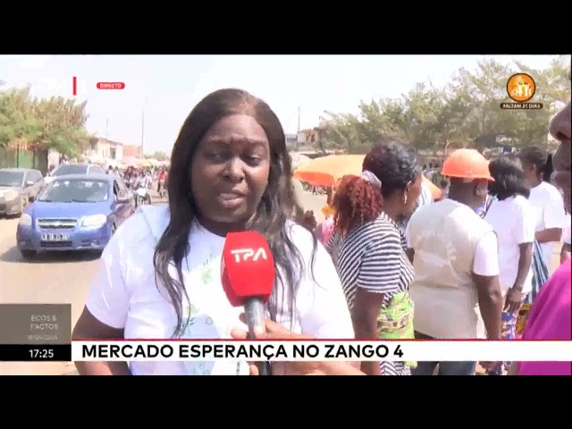 ⁣Mercado Esperança no Zango 4 -Bancadas aguardam pelos vendedores