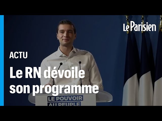 Retraites, TVA, droit du sol… le RN dévoile son programme pour les législatives