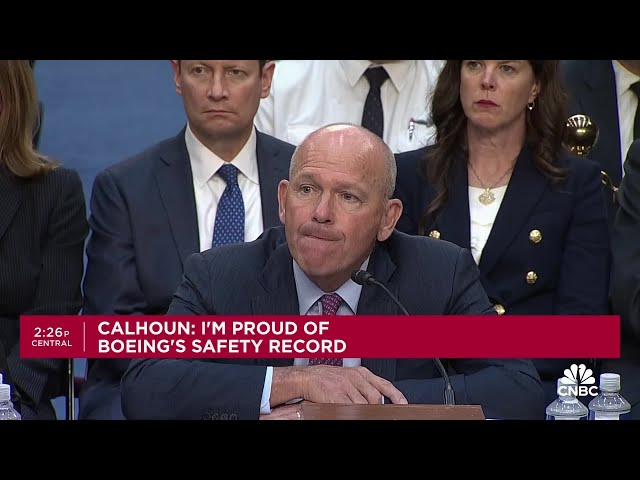 ⁣Boeing CEO: I'm proud of our safety record and every action we've taken