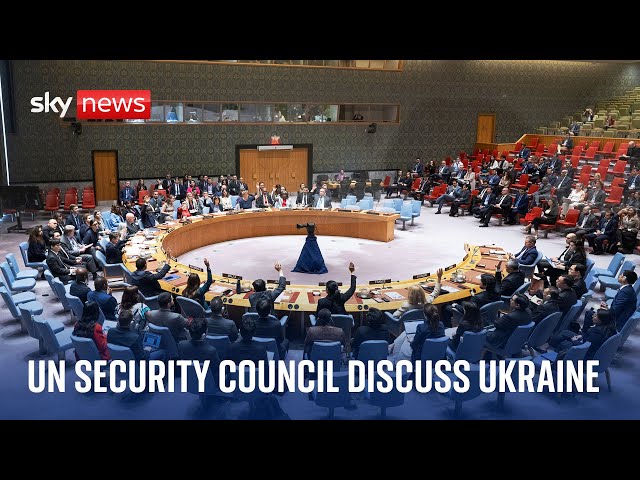 ⁣Watch live: UN Security Council hold briefing on Ukraine