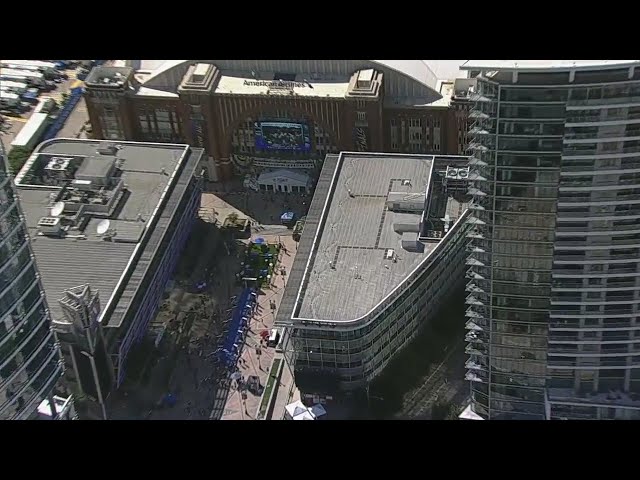 ⁣LIVE: NBA Finals Game 4 - Crowds gather outside American Airlines Center | FOX 4