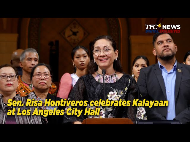 ⁣Sen. Risa Hontiveros celebrates Kalayaan at Los Angeles City Hall | TFC News Digital Exclusives