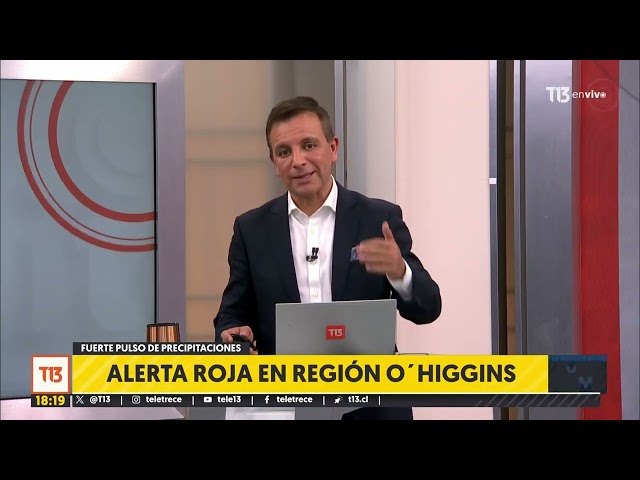 Alcalde de Coltauco se refiere a alerta roja en Región de O'Higgins