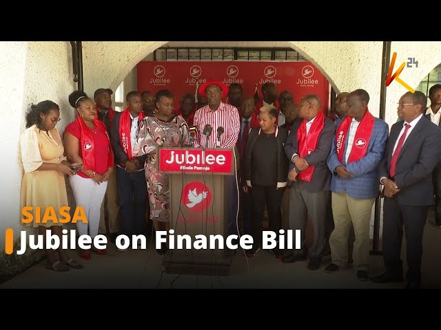 ⁣Jubilee party vows to support Kenyans in rejecting the proposed Finance Bill 2024