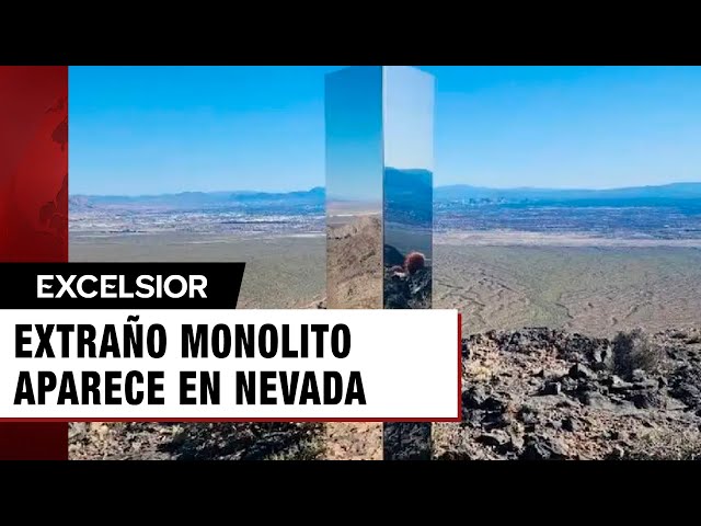 Extraño monolito aparece en el desierto de Nevada; otros se han visto en Polonia y Rumania