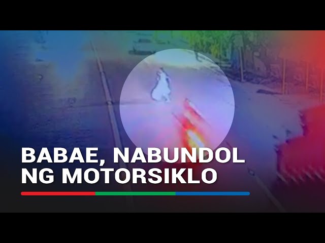 Sapul sa video: Babaeng tumatawid, nabundol ng motorsiklo sa Cebu City