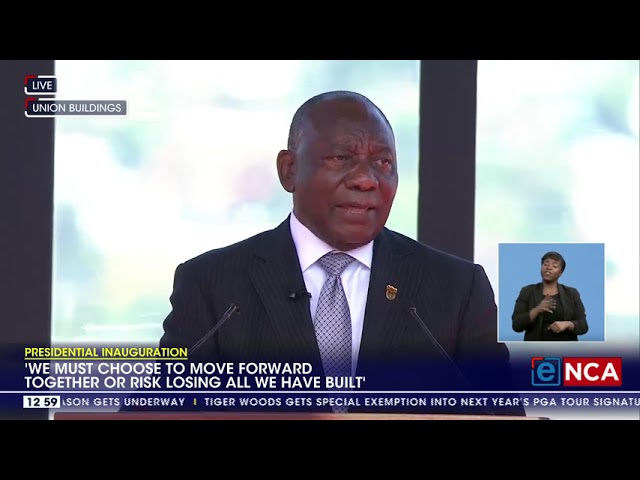 'We must choose to move forward together or risk losing all we have built'  - Ramaphosa