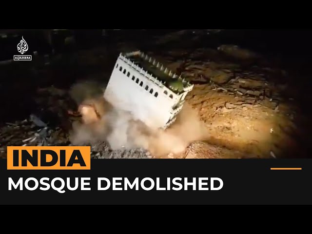 ‘Illegal’ mosque demolished in India | AJ #shorts