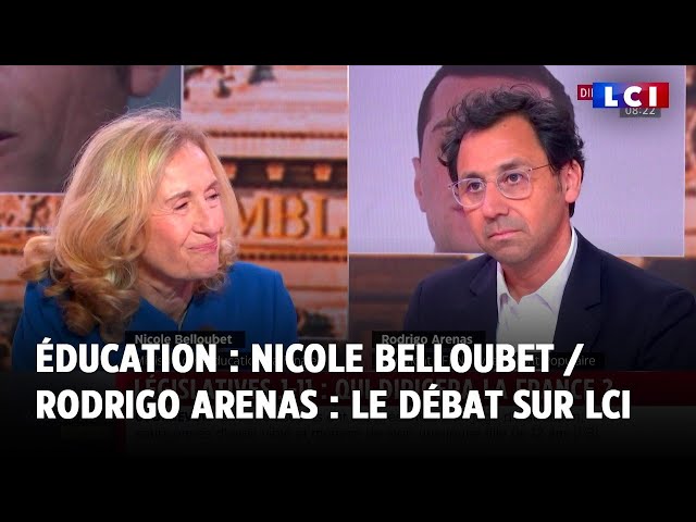 Education : Nicole Belloubet / Rodrigo Arenas : le débat sur LCI