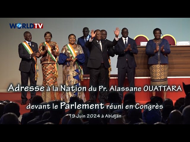 ⁣Côte d’Ivoire - Adresse à la Nation du Pr. Alassane OUATTARA devant le parlement réuni en congrès