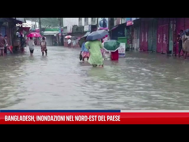 ⁣Bangladesh, inondazioni nel nord-est del Paese