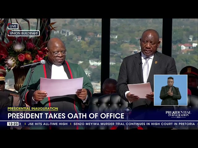 Presidential Inauguration |  President takes the oath of office